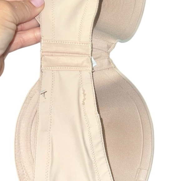Maidenform Strapless Lift Bra 38D NWT Tan SmartZone Shaping Stay-Up Band - Picture 4 of 8